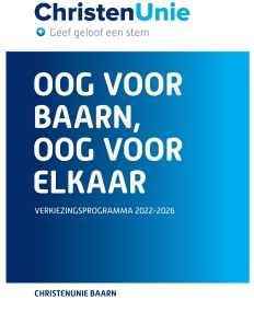 voorzijde verkiezingsprogramma